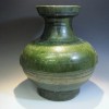 漢緑釉長頸大壷
