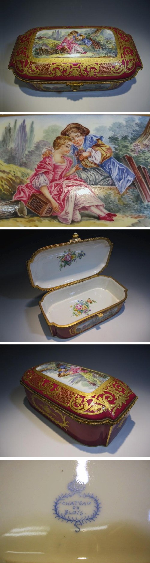 フランス製陶磁器宝石箱