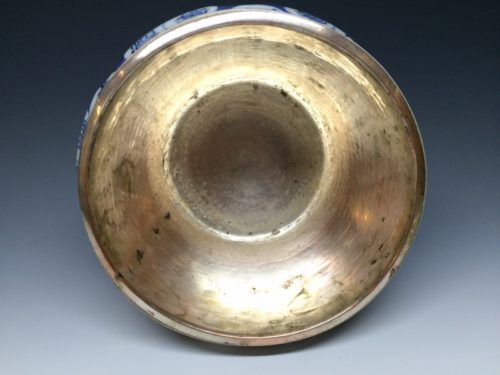 染付福寿文透杯洗一対(古伊万里)