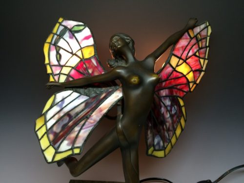 ステンドグラス電気スタンド by アドルフ作