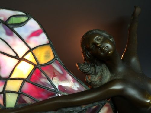 ステンドグラス電気スタンド by アドルフ作