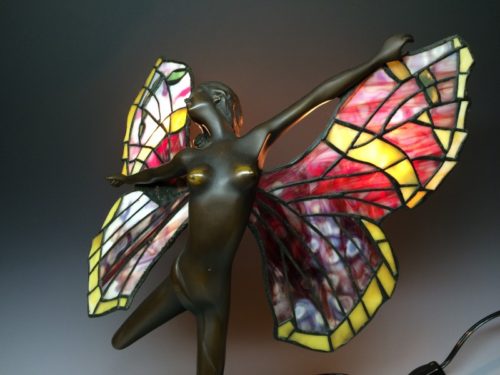 ステンドグラス電気スタンド by アドルフ作