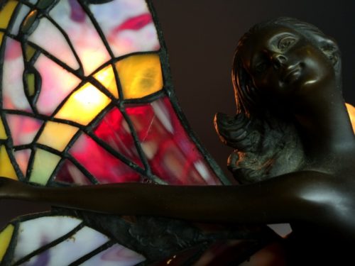 ステンドグラス電気スタンド by アドルフ作