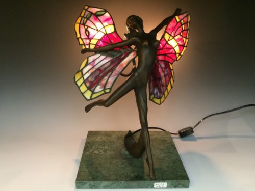 ステンドグラス電気スタンド by アドルフ作