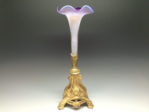 朝顔形ガラス一輪挿し