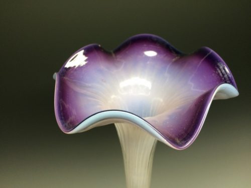 朝顔形ガラス一輪挿し