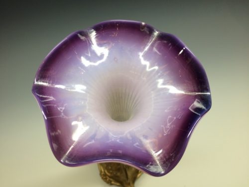 朝顔形ガラス一輪挿し