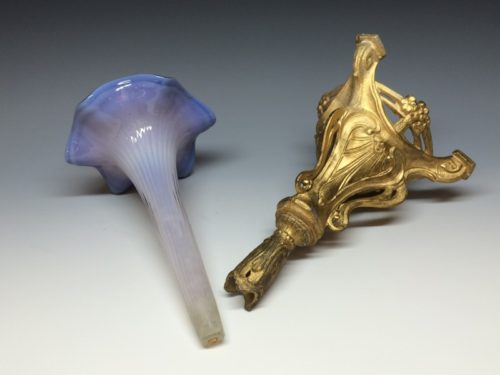 朝顔形ガラス一輪挿し