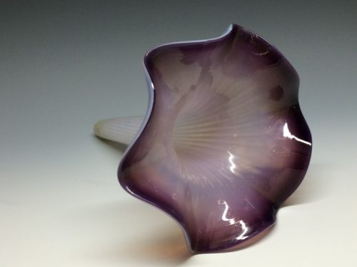 朝顔形ガラス一輪挿し