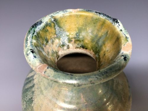 漢 緑釉壺